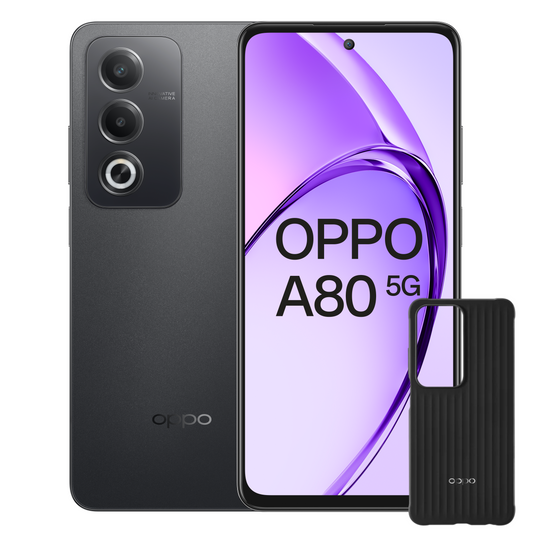 OPPO A80 5G + Siliconen Backcover