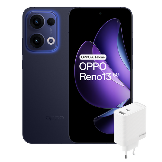 Kit chargeur double port GaN OPPO Reno13 5G + SuperVOOC 80 W