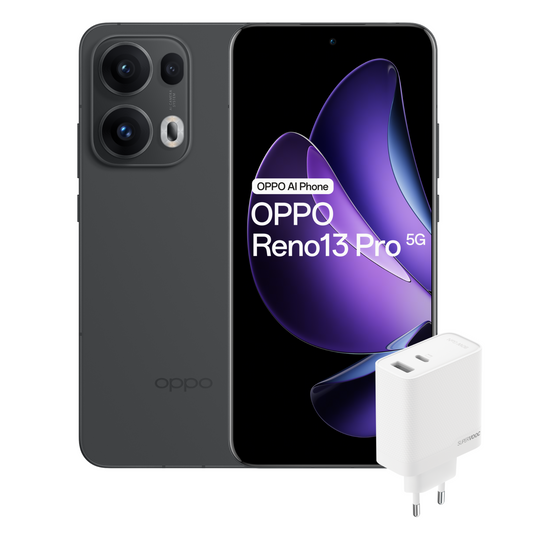 Kit chargeur double port GaN OPPO Reno13 Pro 5G + SuperVOOC 80 W