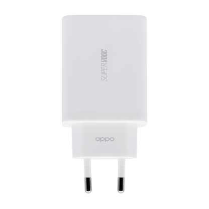 OPPO A80 5G + 45W SuperVOOC Oplader + Siliconen Backcover